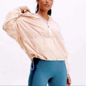 Fabletics Ash Cropped Half Zip Jacket